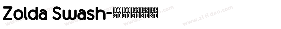 Zolda Swash字体转换